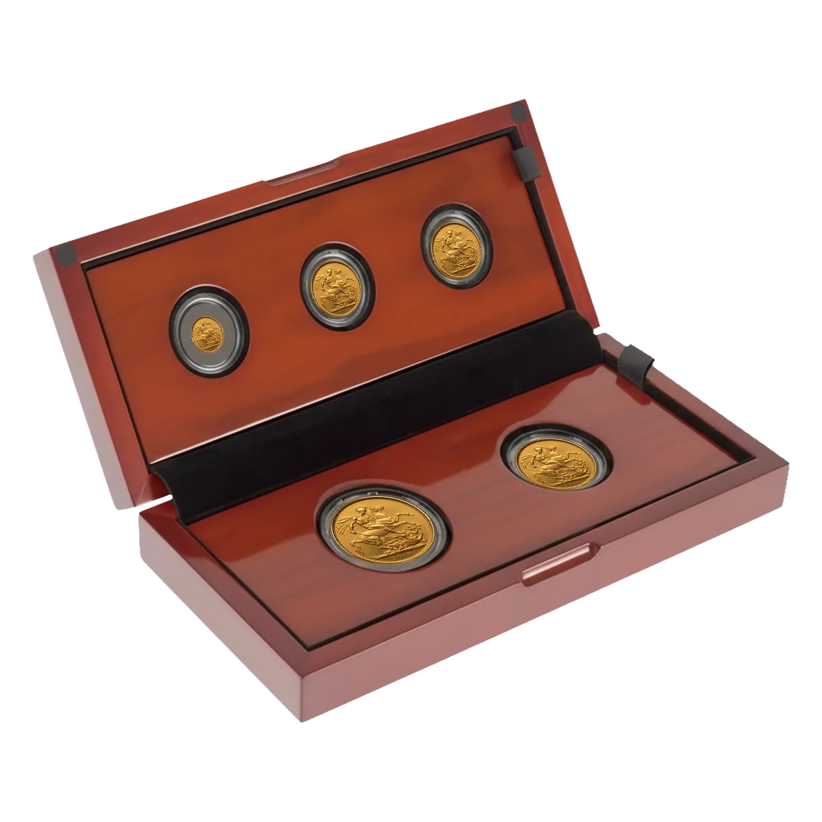 Preowned Gold Sovereign Five Coins Box Set (2015)